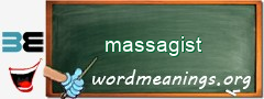 WordMeaning blackboard for massagist